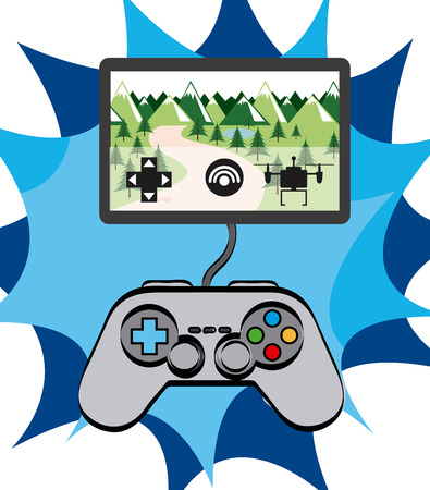 video games design, vector illustrationのイラスト素材