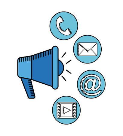 social media design, vector illustrationのイラスト素材