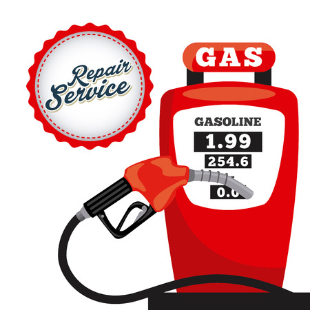 service station design, vector illustration  のイラスト素材