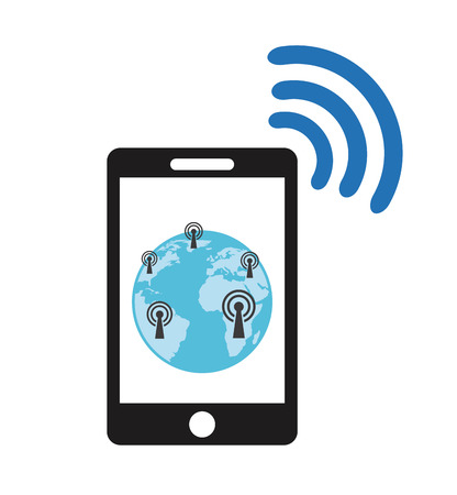 wifi connection design, vector illustration のイラスト素材