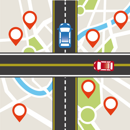 road traffic design, vector illustration  のイラスト素材