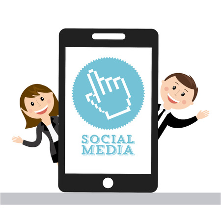 social media design, vector illustration  のイラスト素材