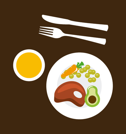 healthy food design, vector illustration  のイラスト素材