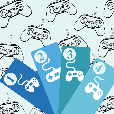 video games design, vector illustration のイラスト素材