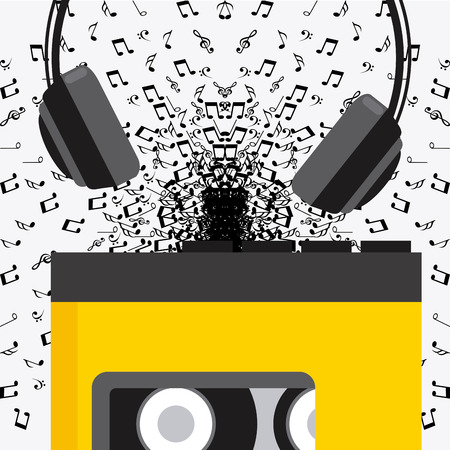 music concept design, vector illustration  のイラスト素材