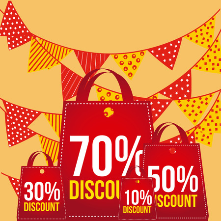 sale banner design, vector illustration  のイラスト素材