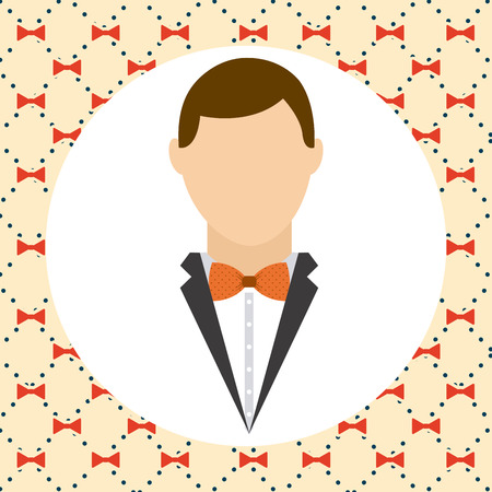 husband avatar design, vector illustration   のイラスト素材