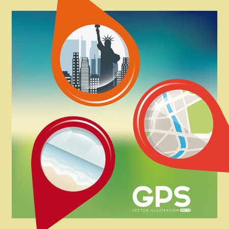 gps concept design, vector illustration  のイラスト素材
