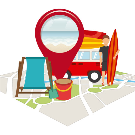 gps concept design, vector illustration  のイラスト素材