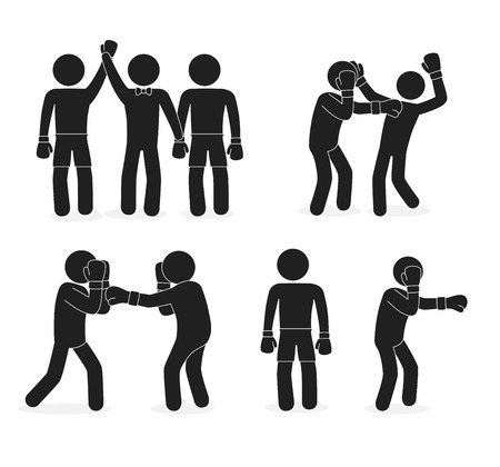 Boxing design over white background, vector illustration.のイラスト素材