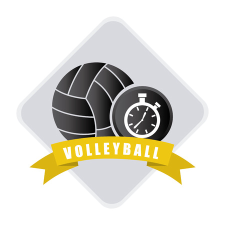 volleyball sport design, vector illustration  のイラスト素材