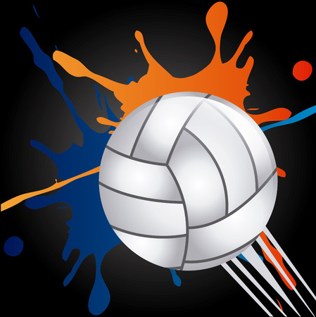 volleyball sport design, vector illustration  のイラスト素材
