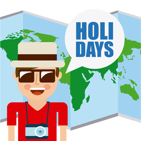 holidays vacations design, vector illustration   のイラスト素材