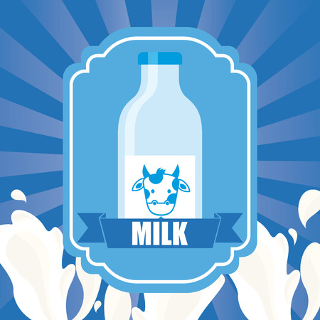 fresh milk design, vector illustration   のイラスト素材