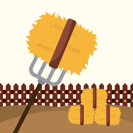 farm fresh design, vector illustration   のイラスト素材