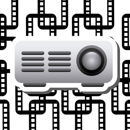 video player design, vector illustration  のイラスト素材