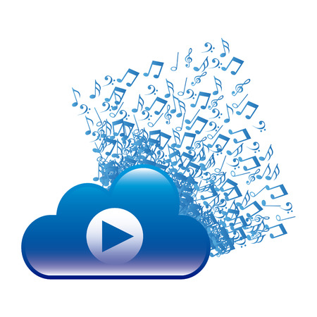 music player design, vector illustration   のイラスト素材