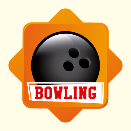 bowling sport design, vector illustration   のイラスト素材