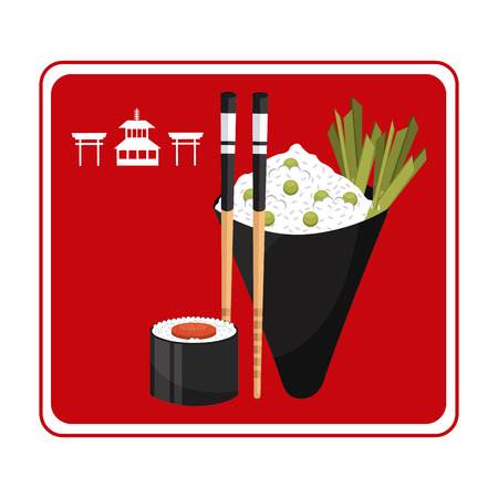 japanese food design のイラスト素材