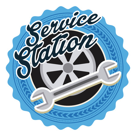 gas station design のイラスト素材