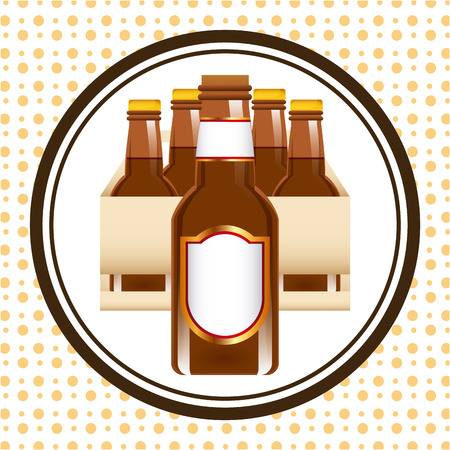 cold beer designのイラスト素材