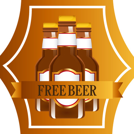 cold beer designのイラスト素材