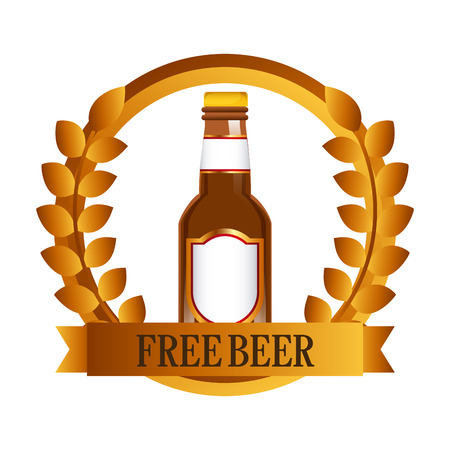 cold beer designのイラスト素材