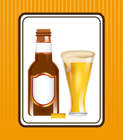 cold beer design, vector illustration    のイラスト素材