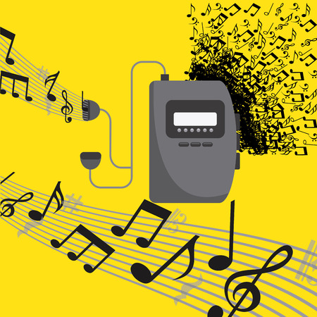 music concept design, vector illustration  のイラスト素材