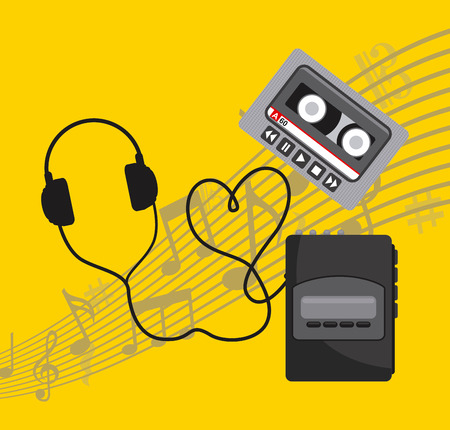 music concept design, vector illustration eps10 graphicのイラスト素材