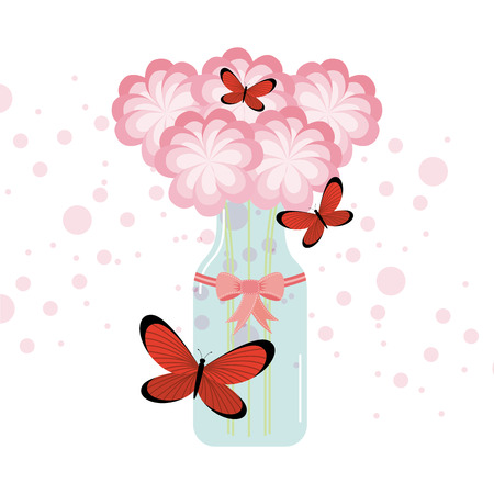 butterflies card design, vector illustration eps10 graphicのイラスト素材