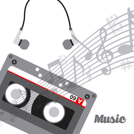 music concept design, vector illustration eps10 graphicのイラスト素材