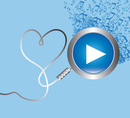 music concept design, vector illustration  のイラスト素材