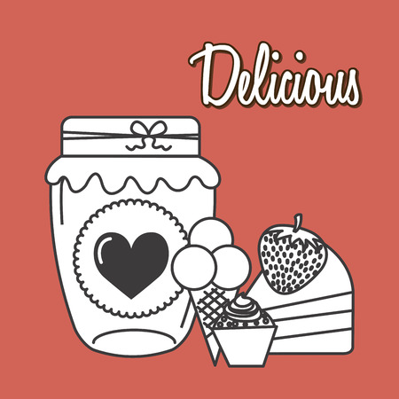 mason jar design, vector illustration eps10 graphicのイラスト素材