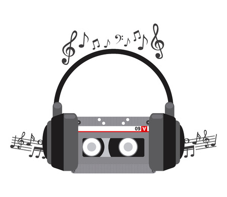 music concept design, vector illustration eps10 graphicのイラスト素材