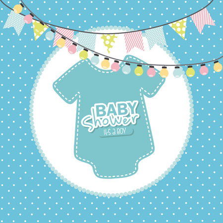 baby shower design, vector illustration  のイラスト素材
