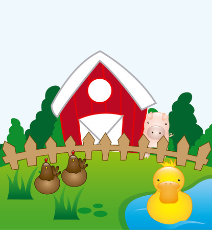 farm animals design, vector illustrationのイラスト素材
