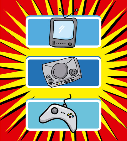 video games design, vector illustration  のイラスト素材
