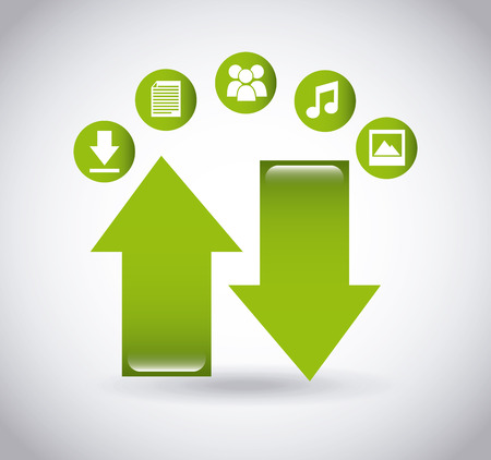 social media design のイラスト素材