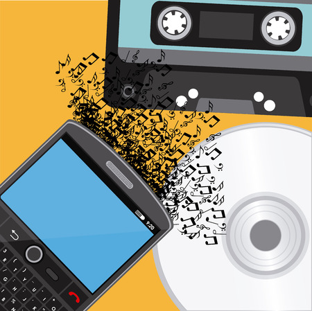 music concept design のイラスト素材