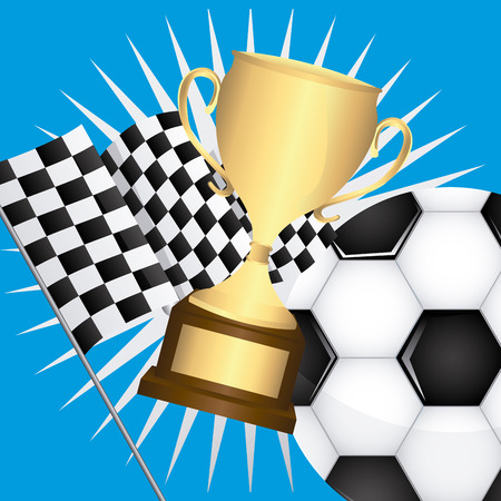 soccer sport design のイラスト素材