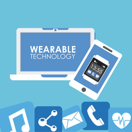 wearable technology design のイラスト素材