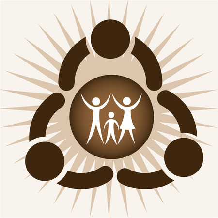 multiethnic diversity design のイラスト素材