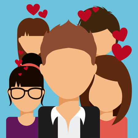 people lifestyle design のイラスト素材