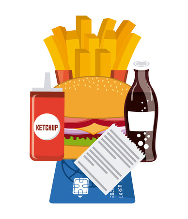 fast food design  のイラスト素材