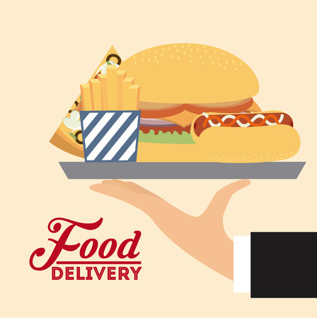 food delivery design  のイラスト素材