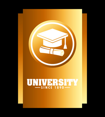 university concept design, vector illustration  のイラスト素材