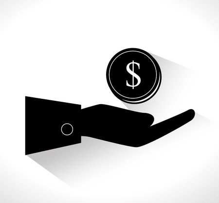 Money design over white background, vector illustration.のイラスト素材