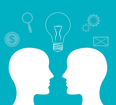 Business design over blue background, vector illustration.のイラスト素材