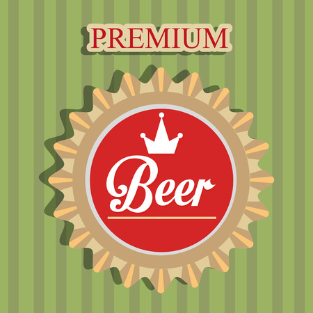Beer design over vintage background, vector illustration.のイラスト素材